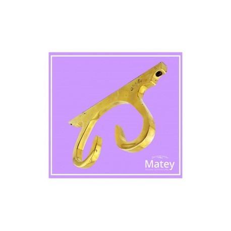 SOPORTE DE CISNE DOBLE DELGADO EN BRONCE...