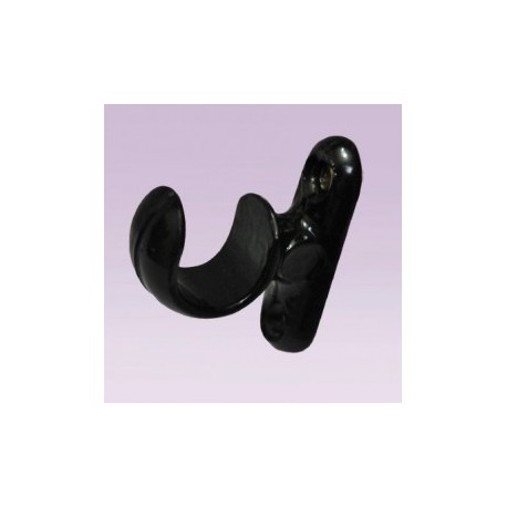 Soporte negro corto abierto para tubo de...