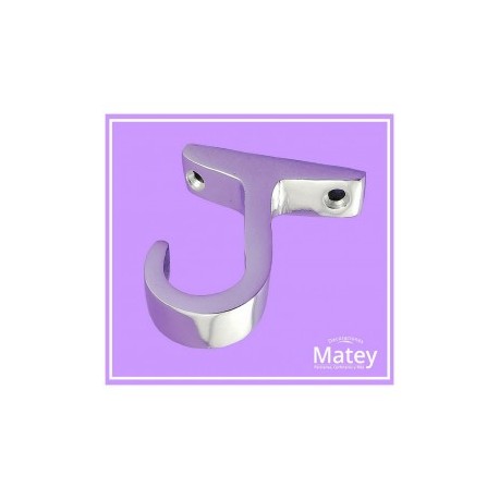 SOPORTE GANCHO PARA UNA PULGADA DE ALUMINIO.