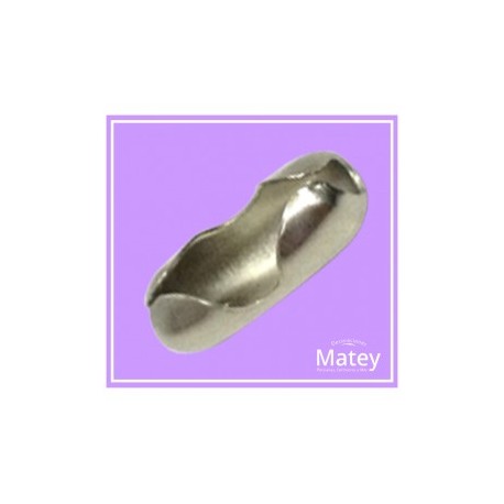 Conector metalico No.10 cromado