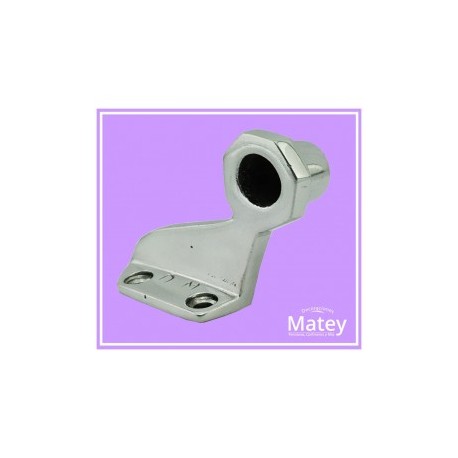 SOPORTE ALUMINIO TOALLERO PARA TUBO DE 13 MM.
