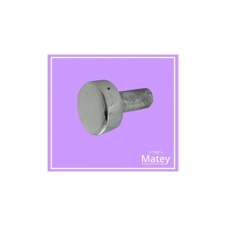 TAPON CILINDRO  ALUMINIO PARA TUBO DE 13 MM.